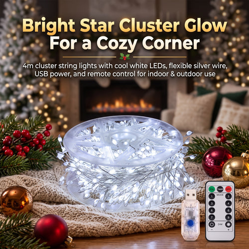 🎁LED Copper Wire Firecracker Light String