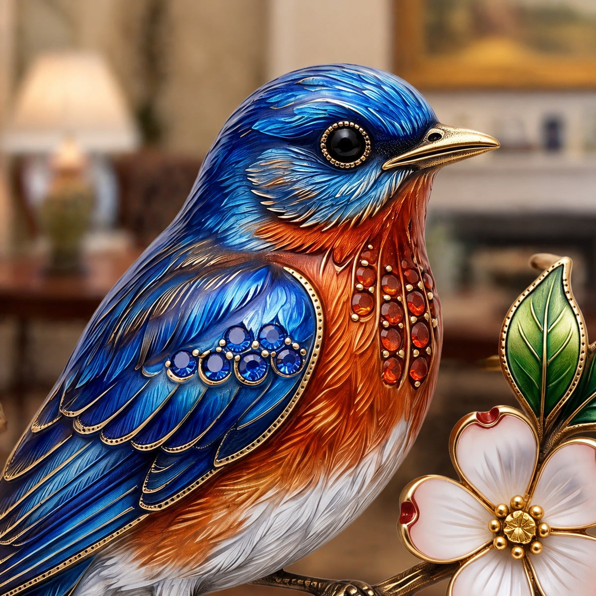 Bluebird Enamel Brooch | Bluebirds Appear When Happy Memories Are Near, Sentimental Comfort Gift