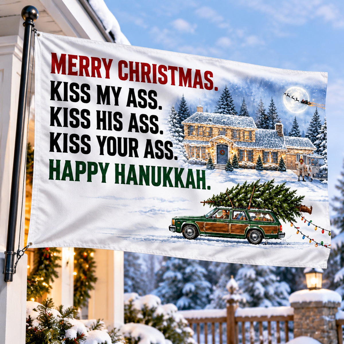 Funny Christmas Flag 🎄 3x5 Ft Flags