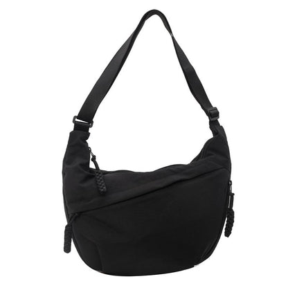 Women's Fashion Solid Color Nylon Crossbody Bag