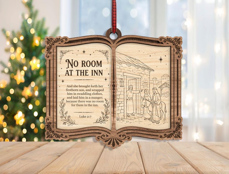 🔥Last Day 50% OFF -✨ The Greatest Story Ever Told... Right on Your Tree! | Nativity Story Wooden Bible Ornaments 📖🎄