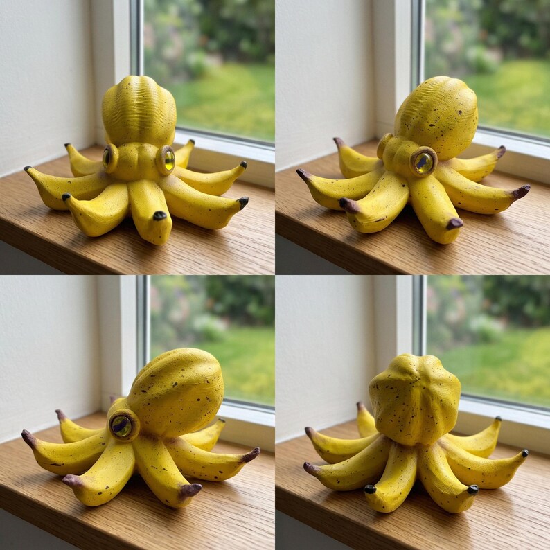 The "Octo-Nana" 🐙🍌 – Quirky Banana Octopus Resin Desk Buddy & Figurine | Funny Gag Gift