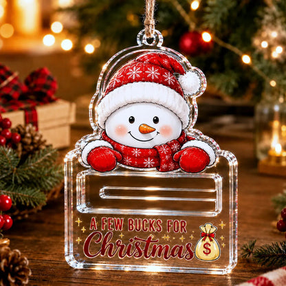 🔥Last Day49% OFF🎄A Few Bucks For Christmas™ Crystal Acrylic Money Holder Ornament