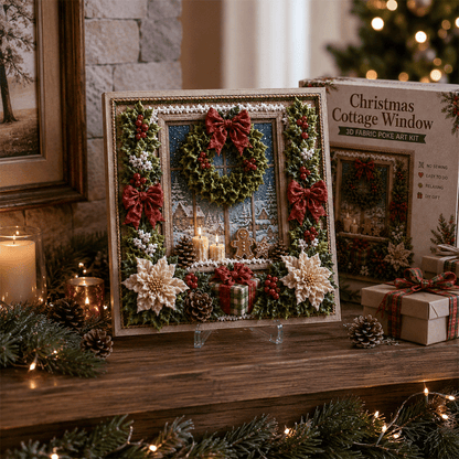 🔥Last Day 50% Off 🎁 3D-kerststof-poke-art-set