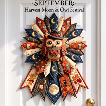 DIY Monthly Seasonal Door Hanger Kit 🎪 Farmhouse Fabric Wreath for Front Door, 12 Month Holiday Home Decor