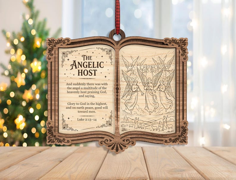 🔥Last Day 50% OFF -✨ The Greatest Story Ever Told... Right on Your Tree! | Nativity Story Wooden Bible Ornaments 📖🎄