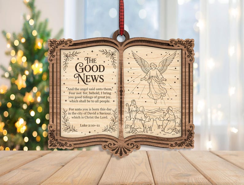 🔥Last Day 50% OFF -✨ The Greatest Story Ever Told... Right on Your Tree! | Nativity Story Wooden Bible Ornaments 📖🎄