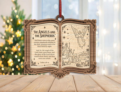 🔥Last Day 50% OFF -✨ The Greatest Story Ever Told... Right on Your Tree! | Nativity Story Wooden Bible Ornaments 📖🎄