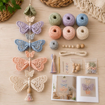 Hummingbird Garden Cascade DIY Crochet Kit