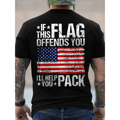 Summer T Shirts Mens Patriotic American Flag T Shirt