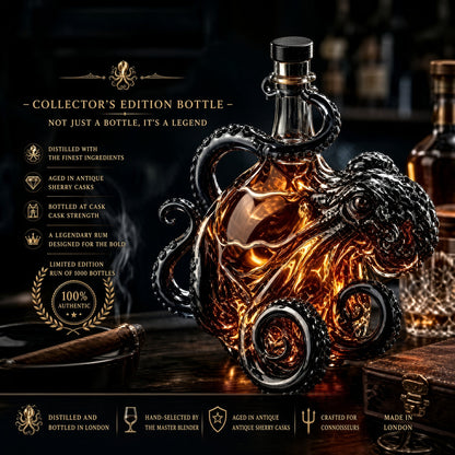 The Rum Edition 3D Octopus Bottle 🐙🥃