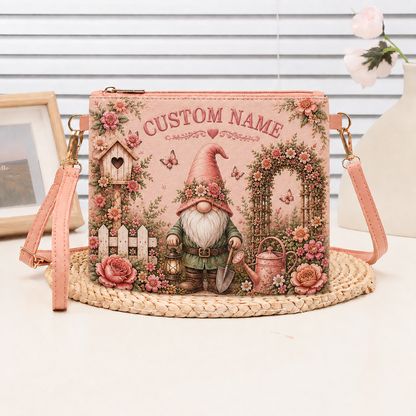 🌸 Personalized Floral Garden Embossed Animal Shoulder Bag – Best Gift For You