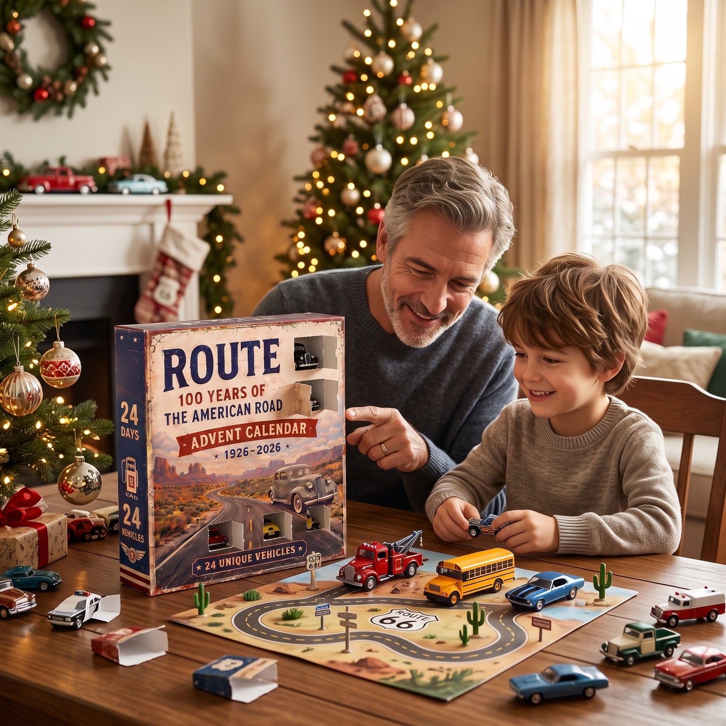 Route 66 Centennial Advent Calendar– 24 Days of American Road Legends🛣️ | 1926–2026 Collector’s Edition