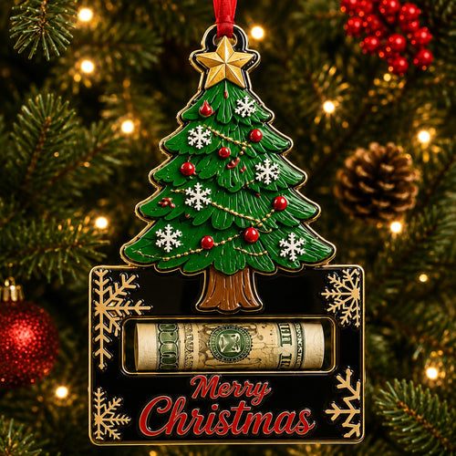 🎄Christmas Cash Gift Ornament - Merry Christmas Tree Ornament