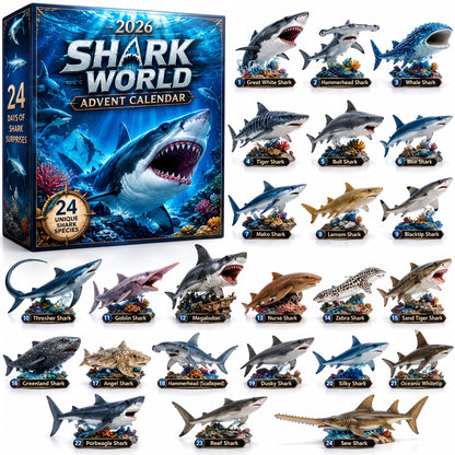 🔥50% Off Today Only-🦈 2026 Shark World Advent Calendar