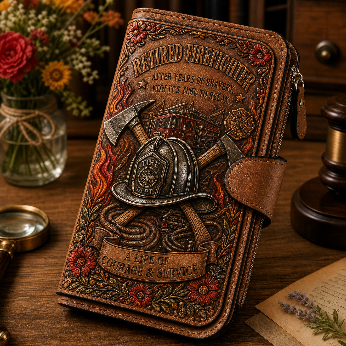 Retirement & Patriotic Commemorative Keepsake Wallet Collection