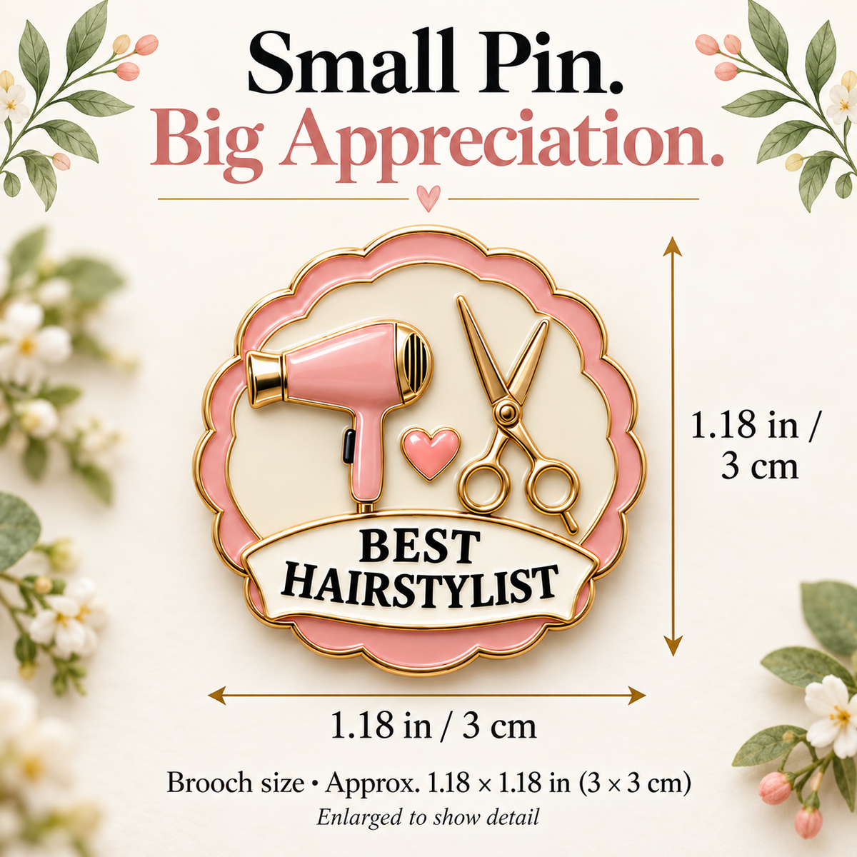 To My Favorite Hairstylist - Premium Enamel Pin & Appreciation Card Set ✂️💖