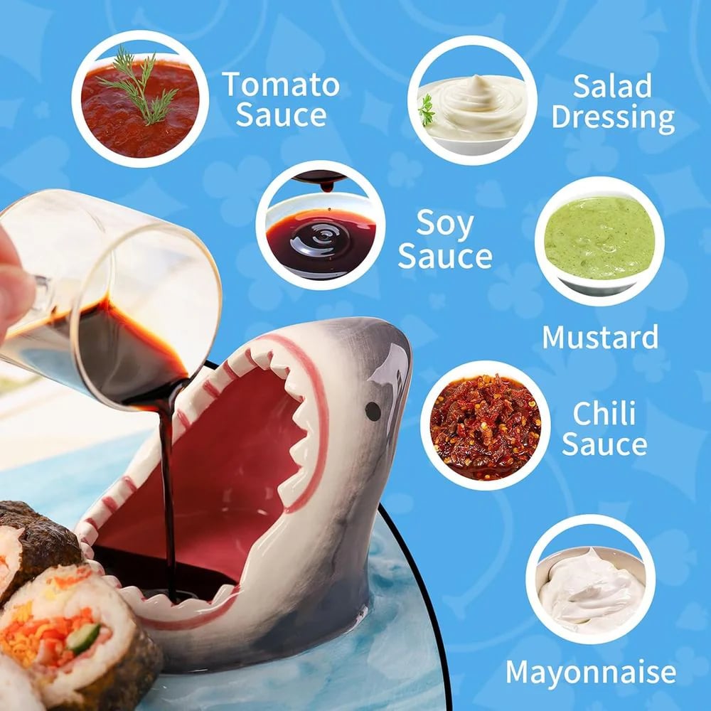 Hungry Shark Ceramic Plate