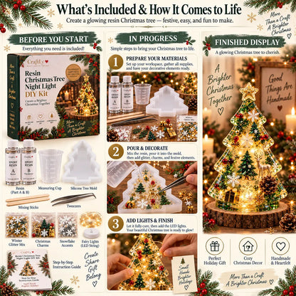 🎄 DIY Christmas Tree Night Light Kit 💕