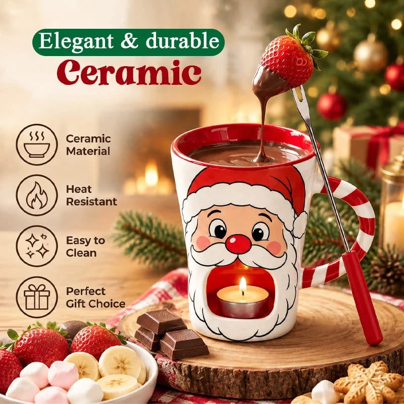 ⏰ LAST DAY 50% OFF - Santa Chocolate Fondue Mug