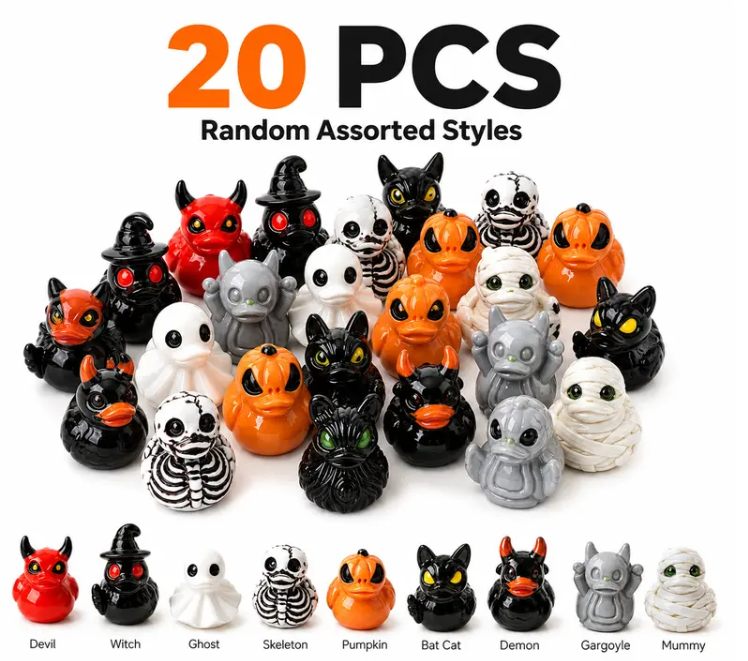 🔥Last Day 50% OFF - 🎃🦆Mini Ducks (✨Devil, Ghost, & Skeleton Designs)