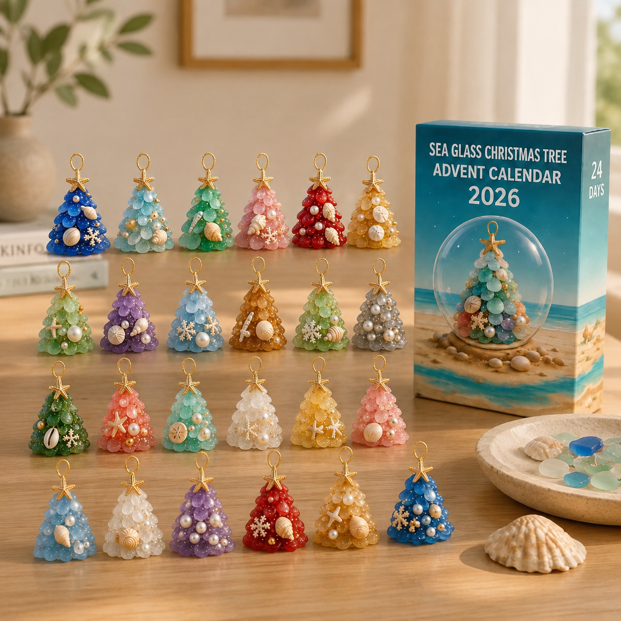 Sea Glass Christmas Tree Advent Calendar 2026