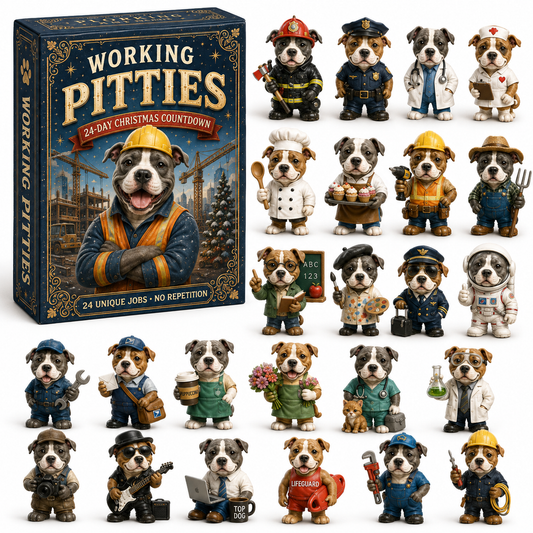 Working Pitties‑24‑Day Christmas Countdown Advent Calendar