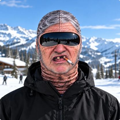 😂 Funny Realistic Face Ski Mask – Hilarious Winter Party Gear for Outdoor Groups