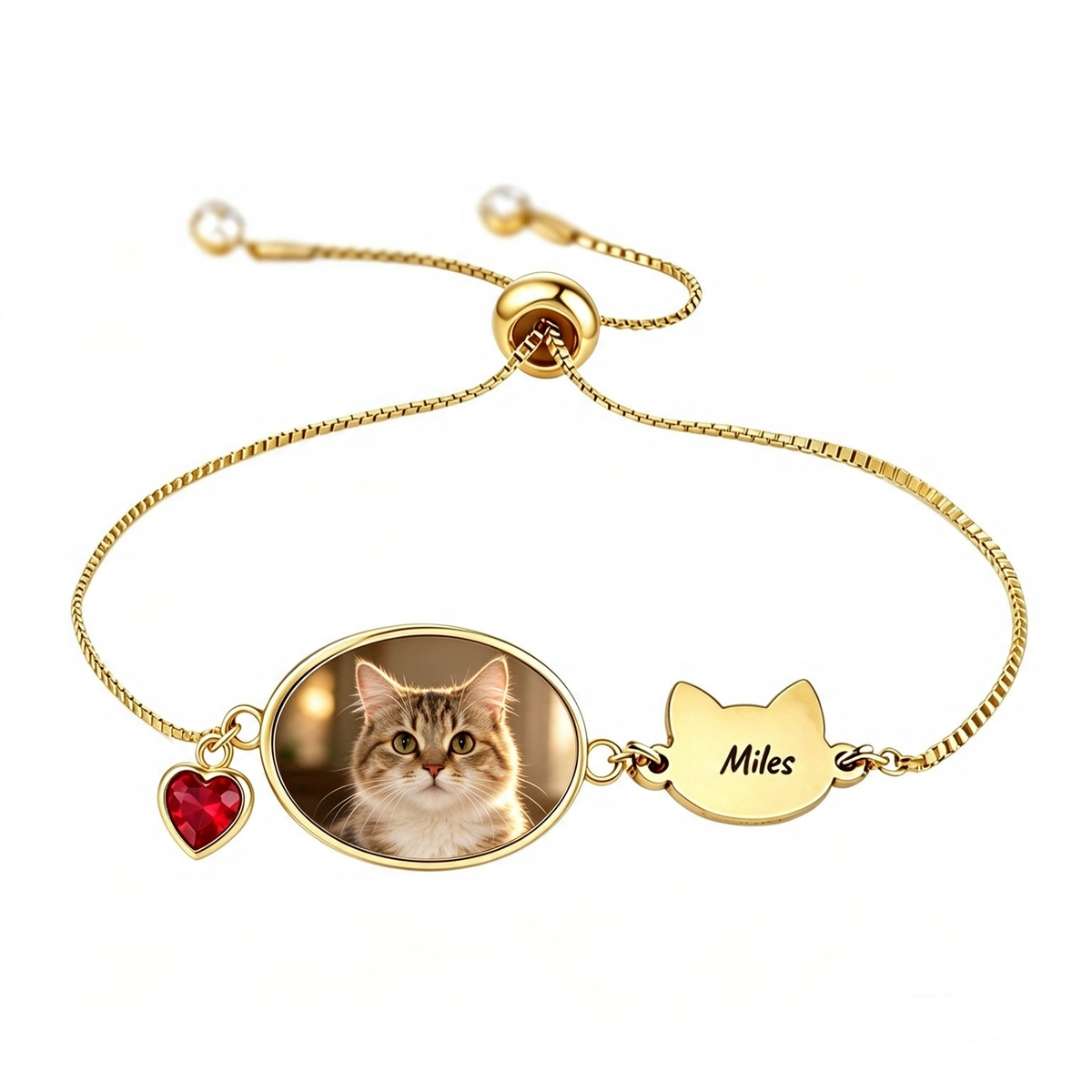Personalized Pet Photo Bracelet with Custom Name