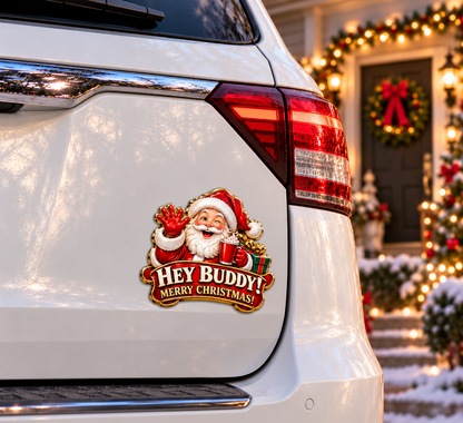 🎄 Funny Christmas Character Car Emblems | Add Instant Holiday Cheer to Your Ride