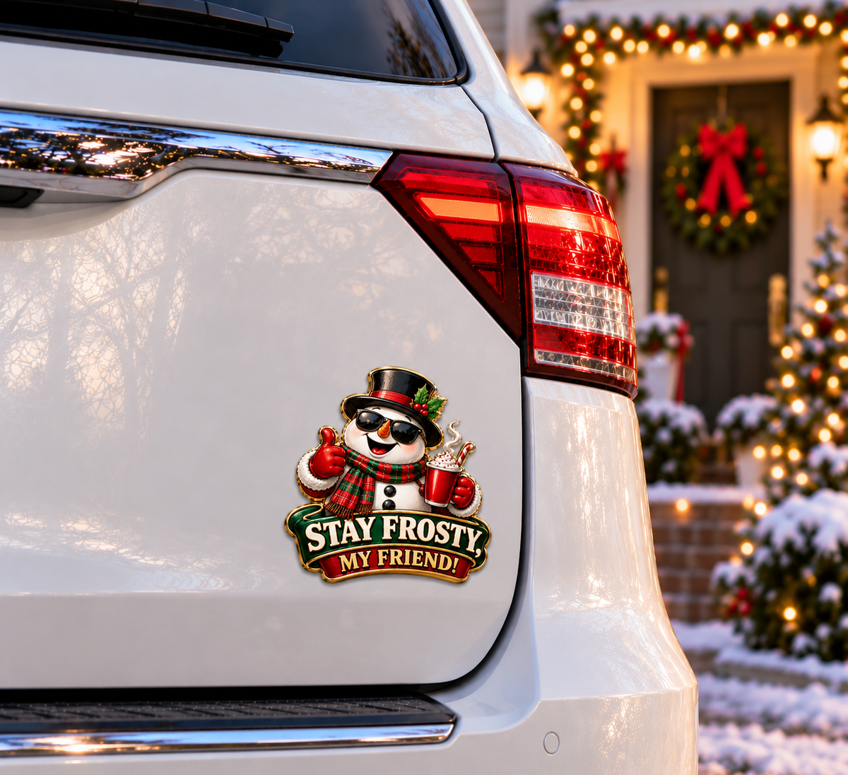 🎄 Funny Christmas Character Car Emblems | Add Instant Holiday Cheer to Your Ride