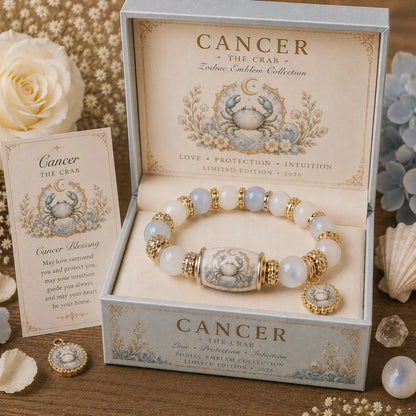 💫 12 Zodiac Bracelet – Natural Chalcedony, Your Sign, Your Energy