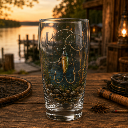 🎅🎅 2026 Christmas Gift 50% Off--✨🎣 The Last Cast Fishing Pint Glass Collection – 7 Unique Angler Designs