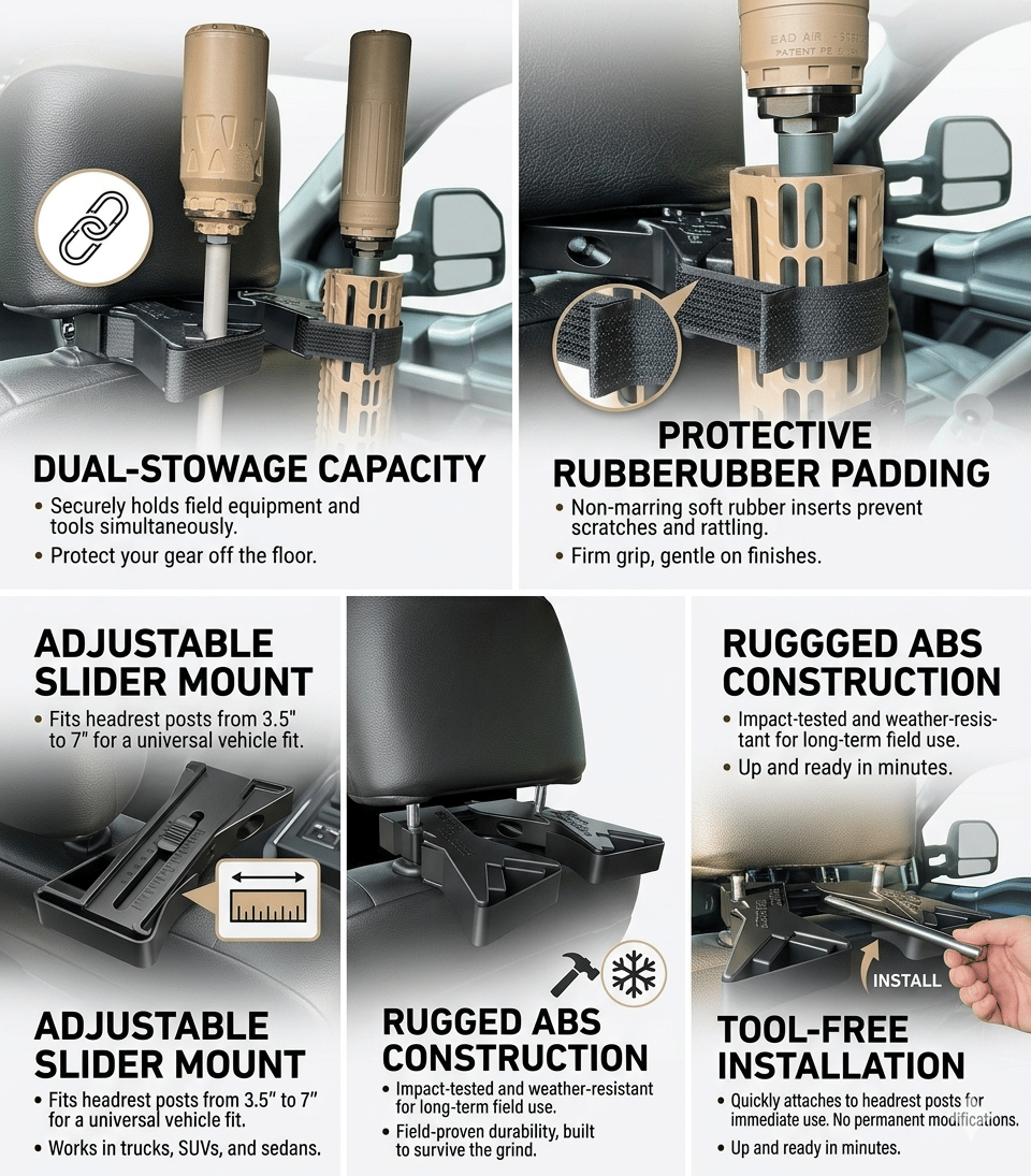 🔥Upgraded Heavy-Duty：The Ultimate Universal Seat Back supporting structure Rack – Buy 2, Free Shipping