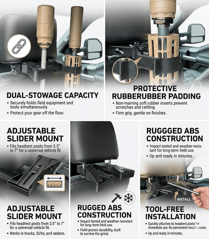 🔥Upgraded Heavy-Duty：The Ultimate Universal Seat Back supporting structure Rack – Buy 2, Free Shipping
