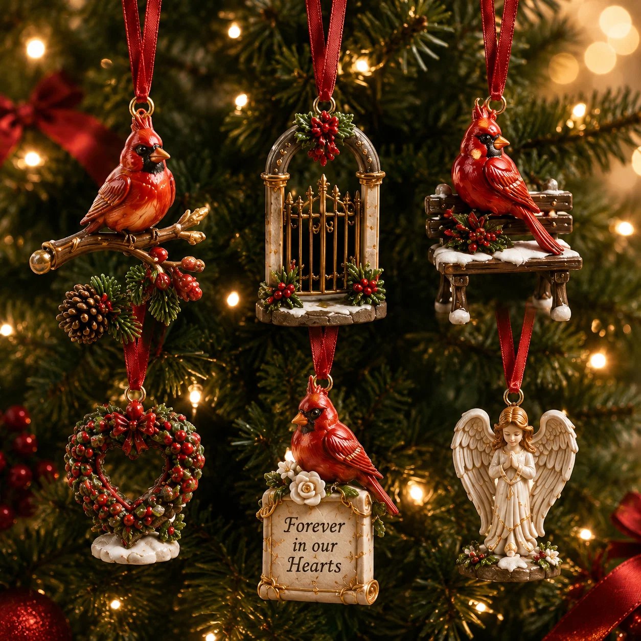 24 Days of Remembrance — Cardinal Christmas Ornament Collection & Keepsake Box 🕊️❤️