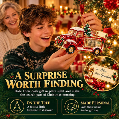 🎄 Christmas Cash Gift Ornament | 20 Crystal-Style Designs with Money Holder & Gift Tag 🎁