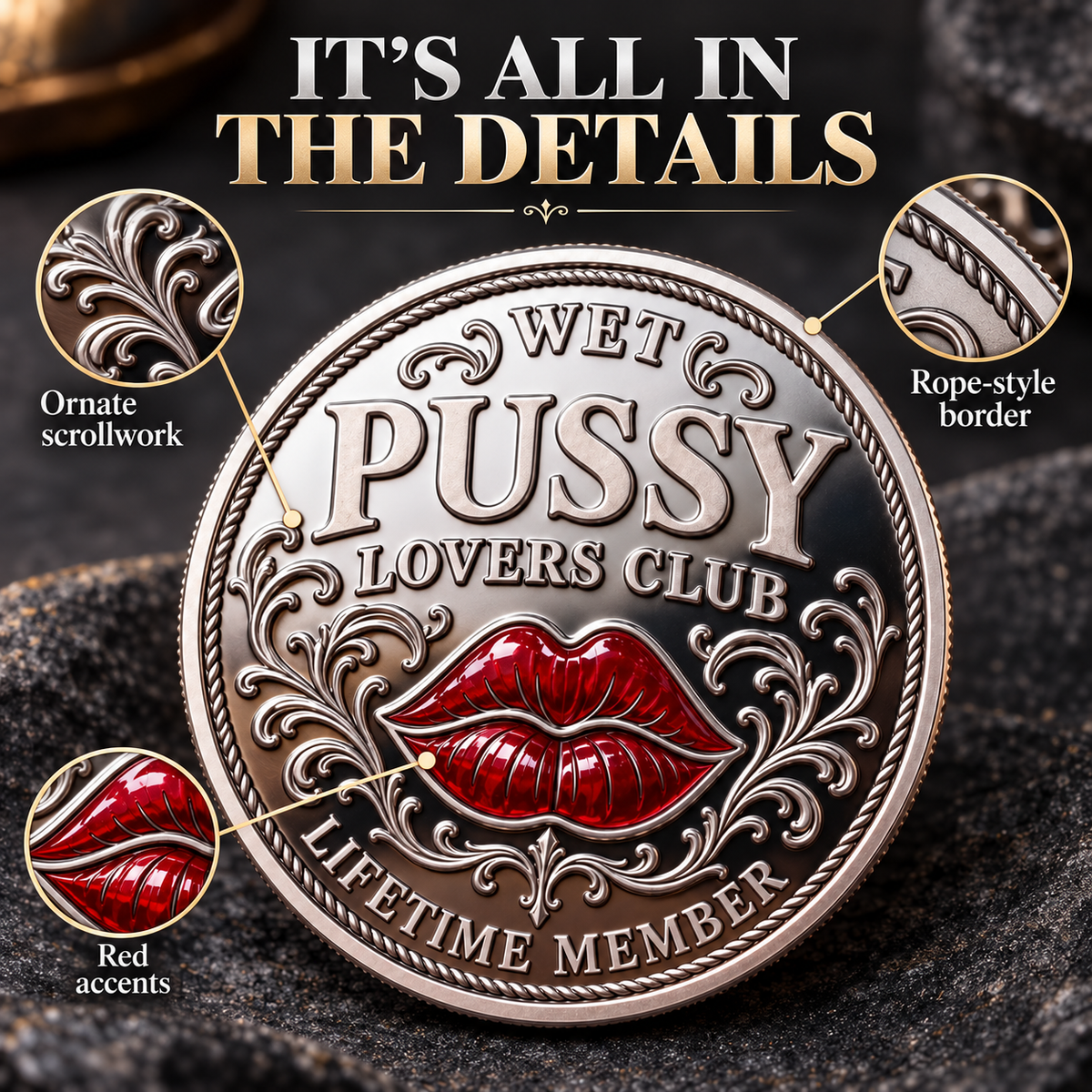 ⚡️Last Day 50 % OFF - ❤️Wet Pussy Lovers Club Commemorative Coin