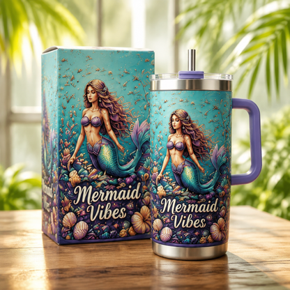 🌴 Yeki Life™ Tropical Paradise 30oz/40oz Tumbler – Bring Vacation Vibes Wherever You Go