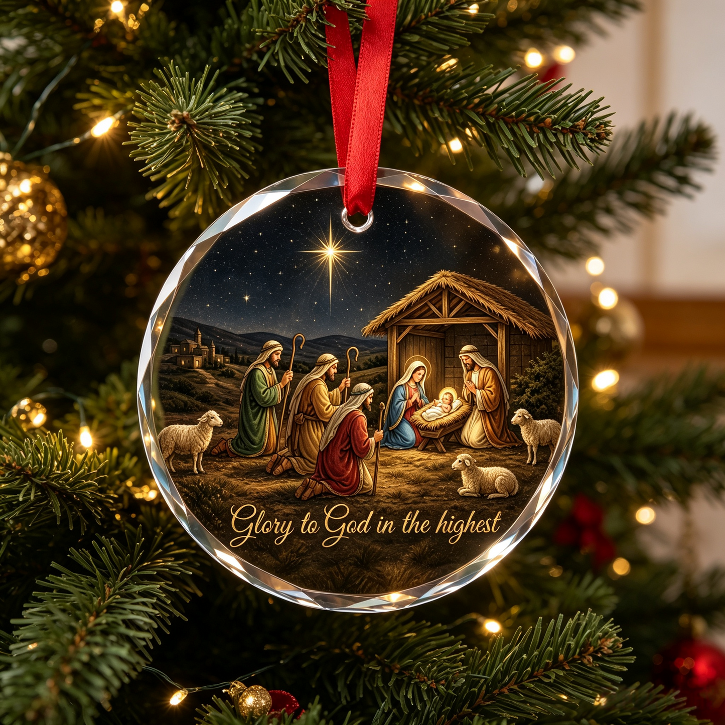 Jesus Nativity Story Christmas Ornament Set – 6 Collectible Pieces That Tell the Story of Christmas