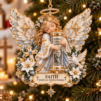 👼🎄 Christmas Angel Cash Holder Ornament
