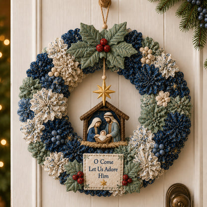 🔥49% Off Last Day 🔥🎄 3D Fabric Poke Wreath DIY Kit