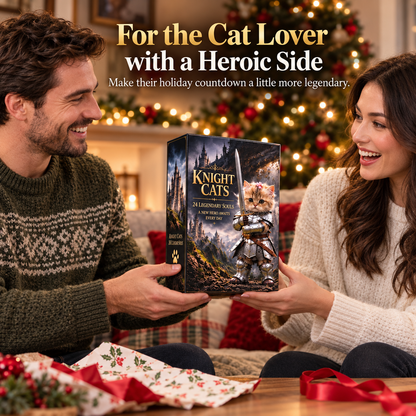 ⚔️ 24 Days of Knight Cats Advent Calendar | Epic Fantasy Feline Figures 🐾