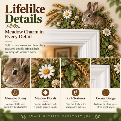 ⏰ LAST DAY SALE 50% OFF! 🐇🌿Whimsical Woodland Friends Door Corner Decor | Nature-Inspired Home Accents 🌿🚪