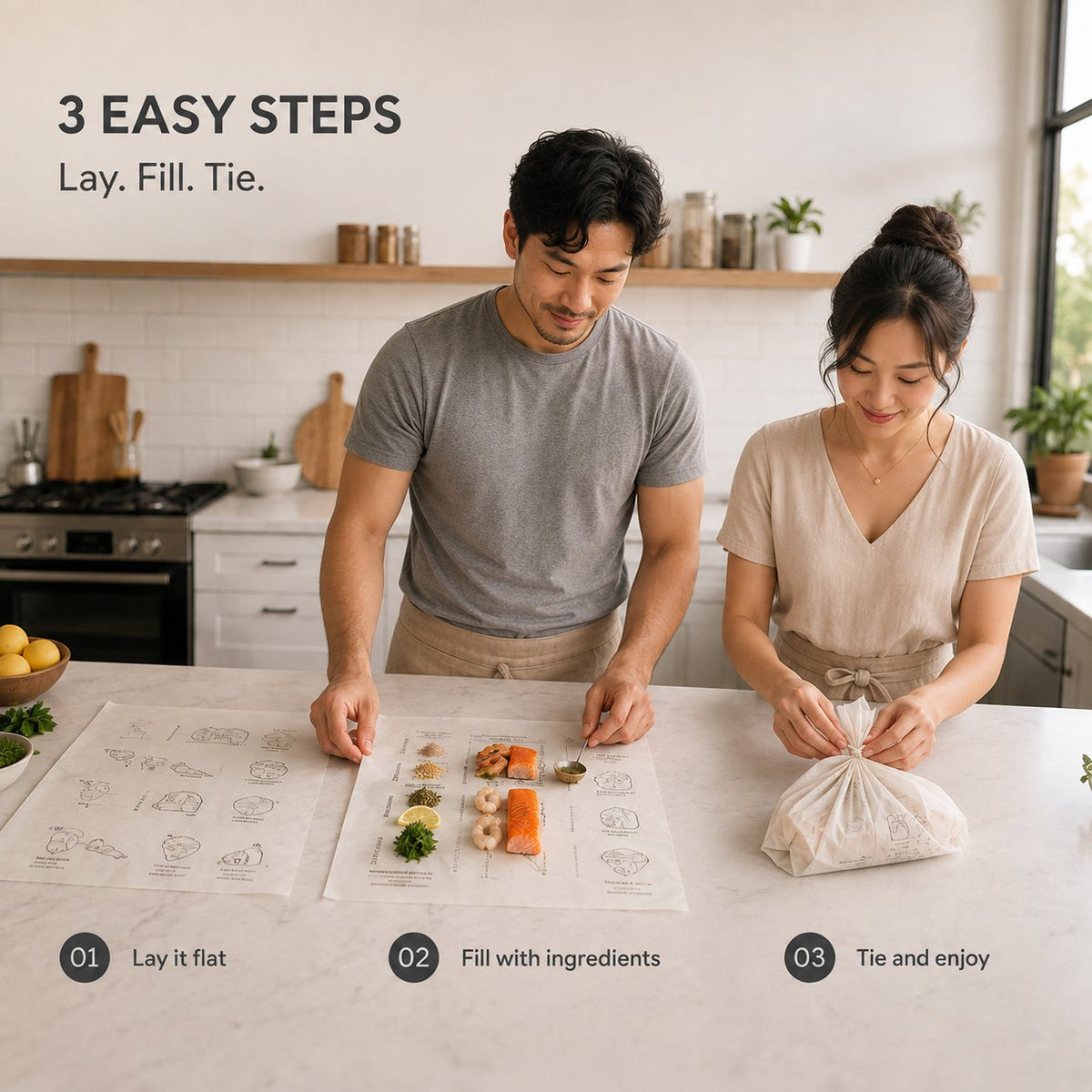 Recipe‐Printed Baking Paper Convenient Home Oven Cooking Sheet