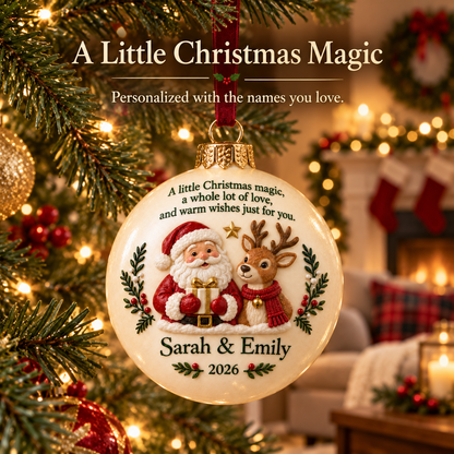 Personalized Keepsake Christmas Ornament | Custom Names 🎄✨