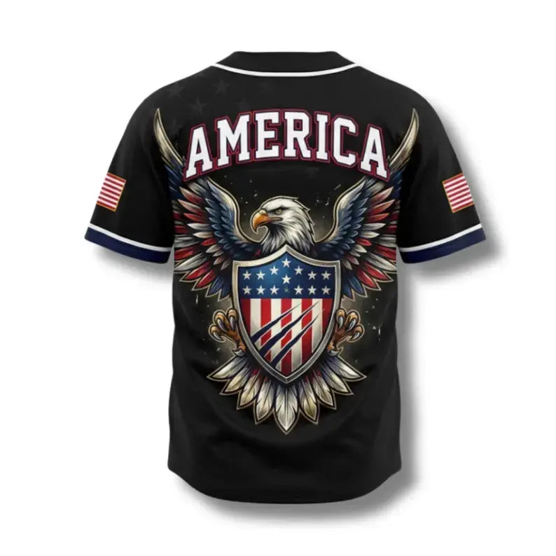 🇺🇸 USA Eagle All Over Print Baseball Jersey – 250 Years of Freedom in Every Stitch