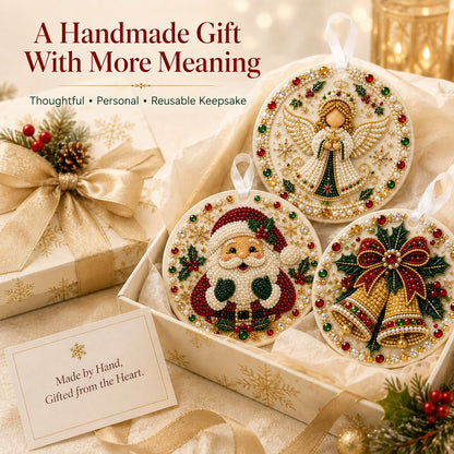 🔥Last Day 50% OFF-🌲✨ DIY Pearl & Gem Christmas Ornament Collection