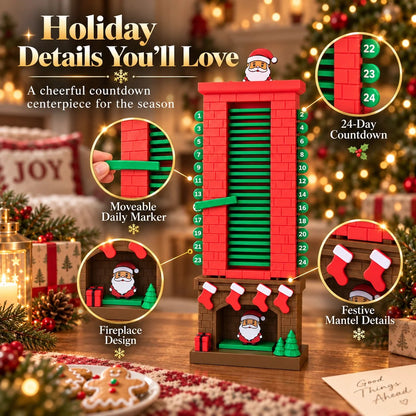 💯🎅Mechanical Santa Chimney Christmas Countdown Calendar