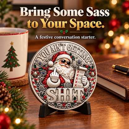 Santa’s Last Gift Adult Humor Commemorative Coin